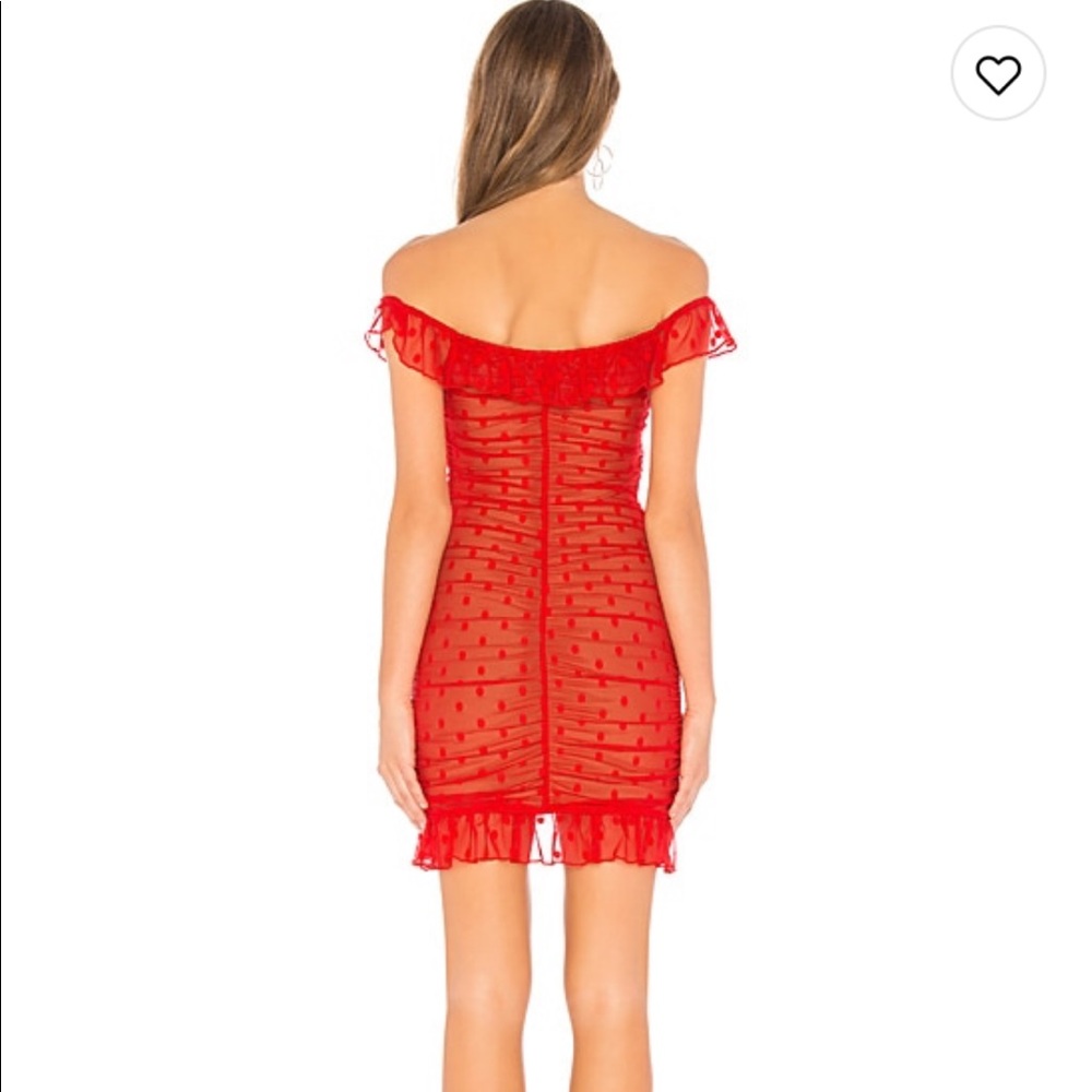 Red majorelle dress